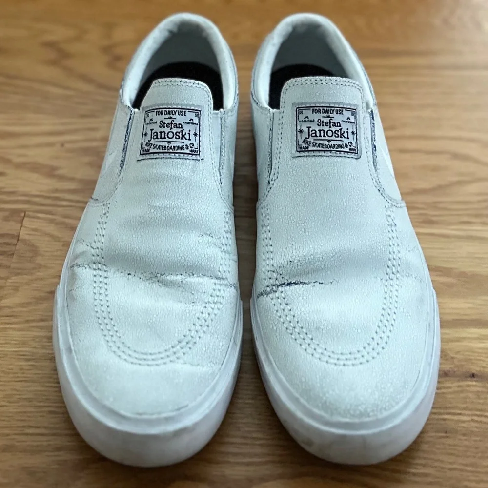 Nike SB Zoom Stefan Janoski Slip On Leather Shoes (6.5)